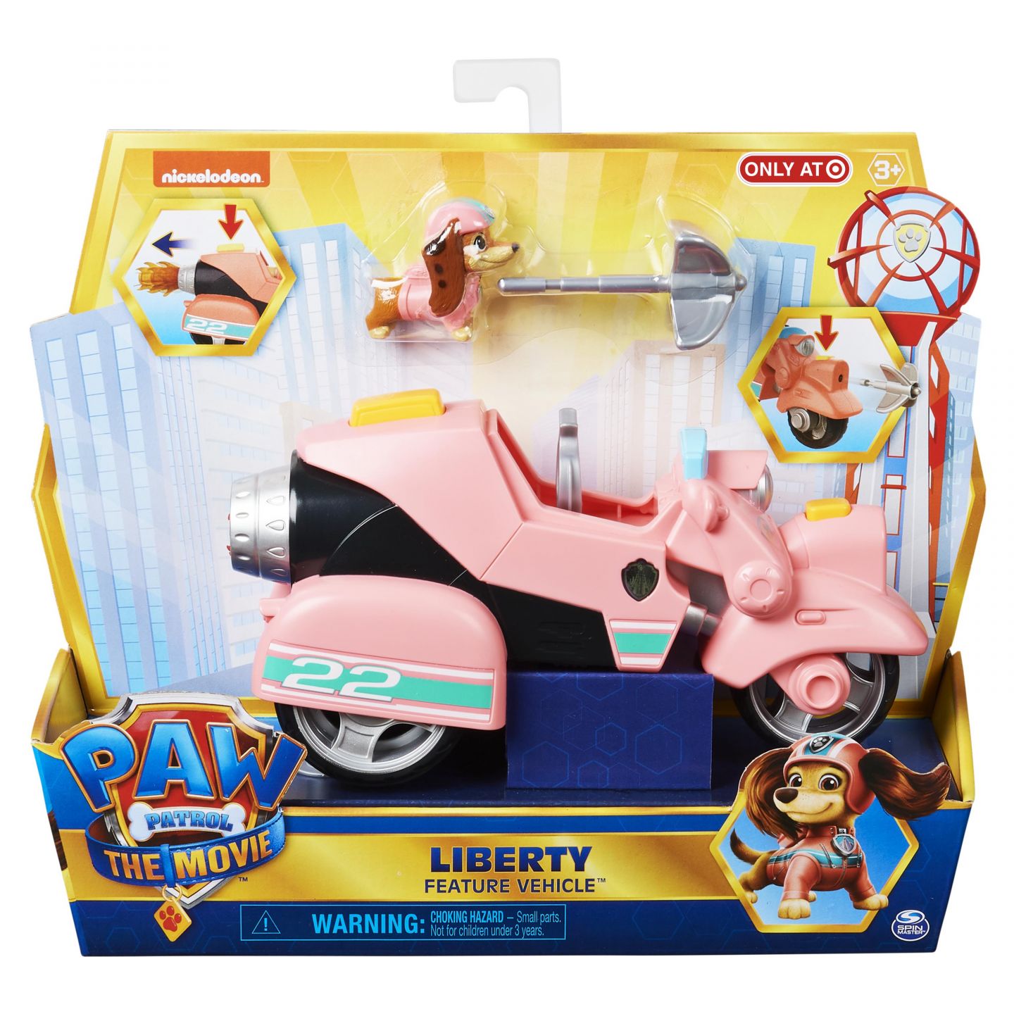 PAW Patrol De Film Liberty's Scooter met verzamelbaar actiefiguur PAW Patrol De Film Liberty's Scooter met verzamelbaar actiefiguur