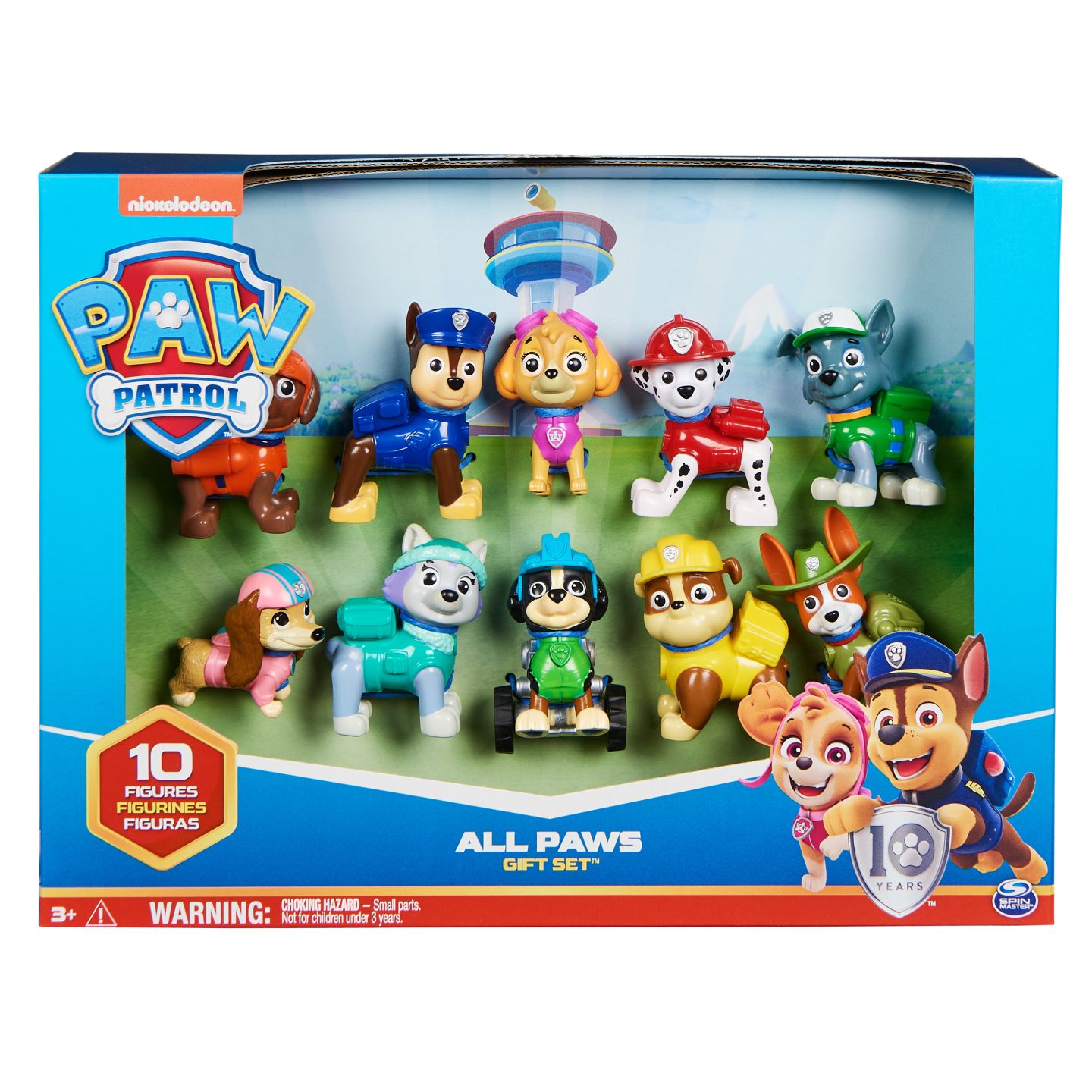 PAW Patrol 10e verjaardag - Alle poten aan dek-cadeauset met 10 PAW Patrol-speelfiguren PAW Patrol 10e verjaardag - Alle poten aan dek-cadeauset met 10 PAW Patrol-speelfiguren