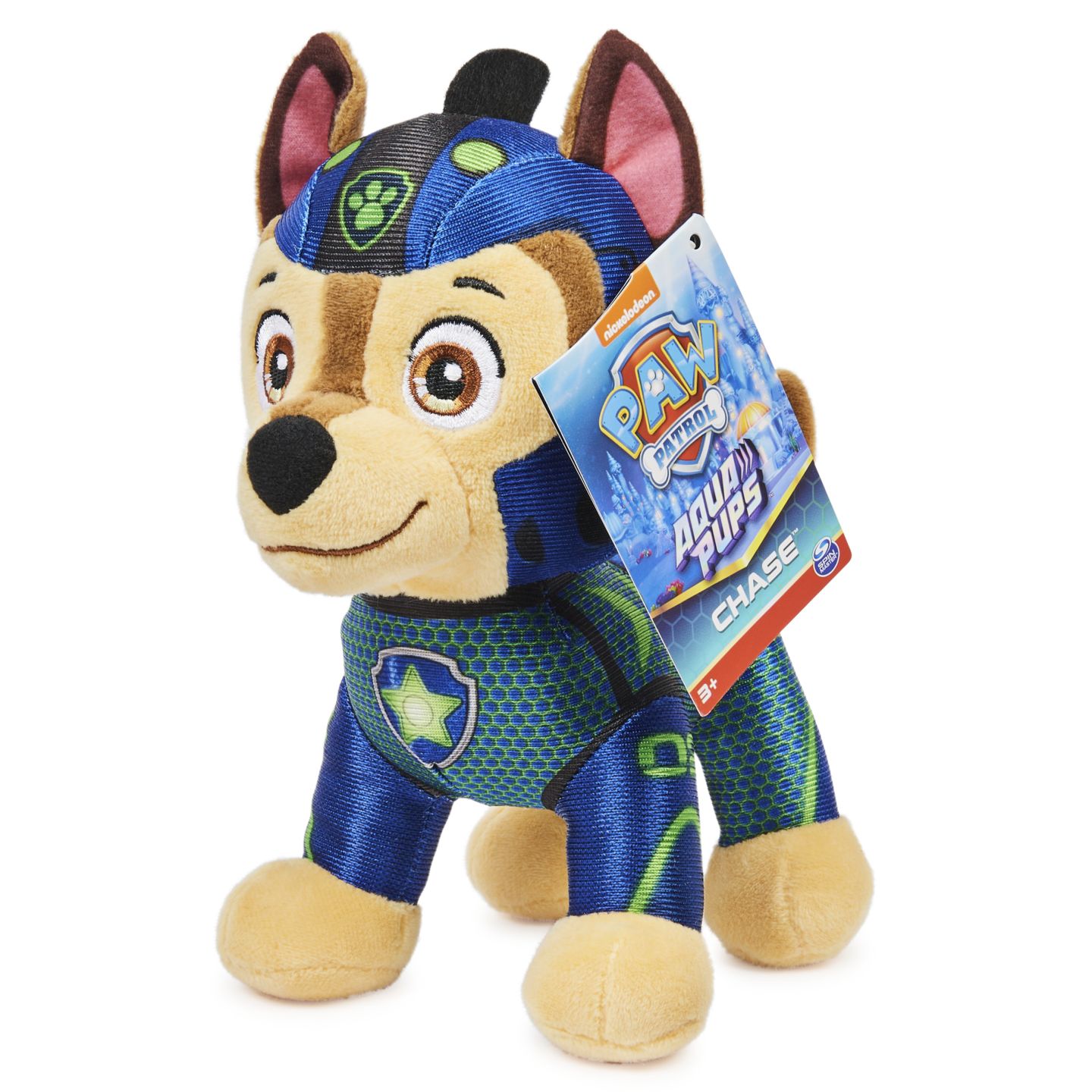 PAW Patrol Aqua Pups, Dierenknuffel van 20 cm, stijlen kunnen variëren PAW Patrol Aqua Pups, Dierenknuffel van 20 cm, stijlen kunnen variëren