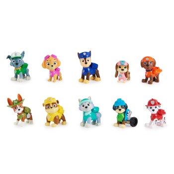 PAW Patrol 10e verjaardag - Alle poten aan dek-cadeauset met 10 PAW Patrol-speelfiguren PAW Patrol 10e verjaardag - Alle poten aan dek-cadeauset met 10 PAW Patrol-speelfiguren